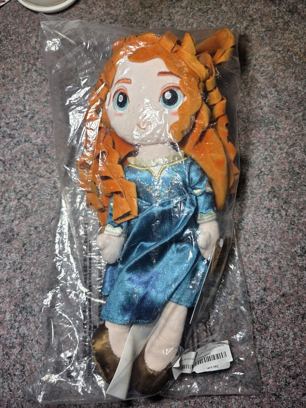 Disney Princess Plush Doll - Teal Dress with Orange Hair